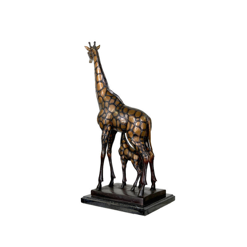 Sculpture bronze avec plateau de table