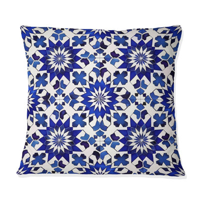 Moroccan Mosaic II - Tiles Throw Pillow