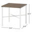 Rominna 35.6" W Square Outdoor Bar Table with Umbrella Hole