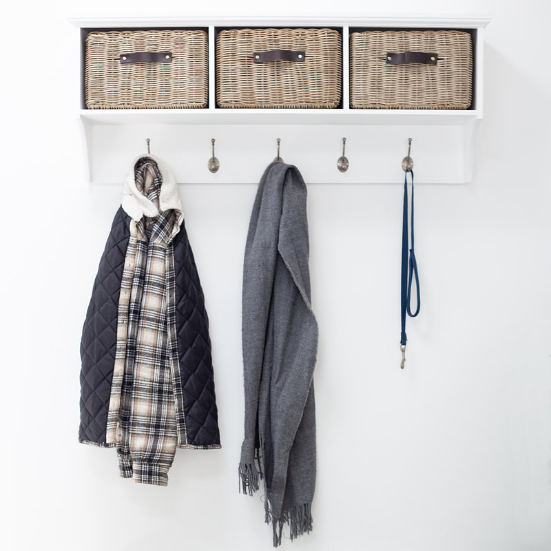Annabell Cube Shelf, White/Brown