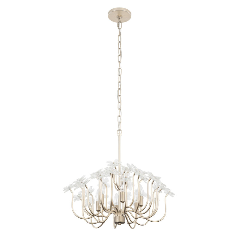 Lustre 6 lumières Wildflower, Poussière dorée