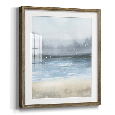 «California Beach Blue Glass», impression d'un seul cadre photo