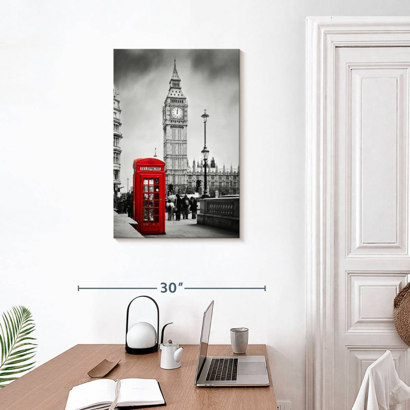 London Telephone Booth Pop, 30" H x 20" W