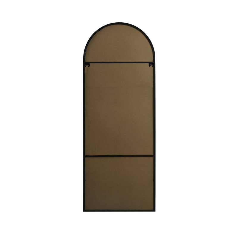 Miroir mural Sabine, Noir, 74 po x 28 po