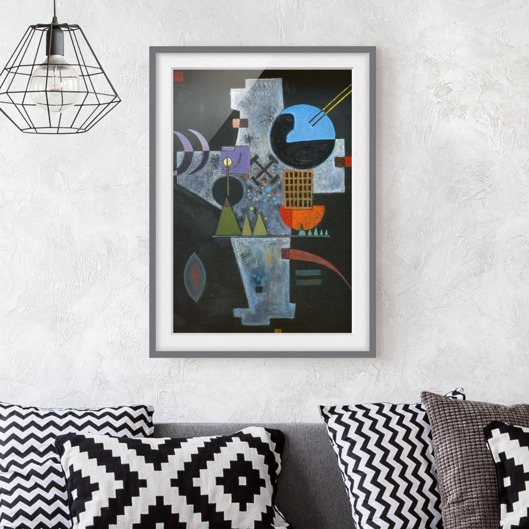 Gerahmtes Poster Die Form des Kreuzes von Wassily Kandinsky