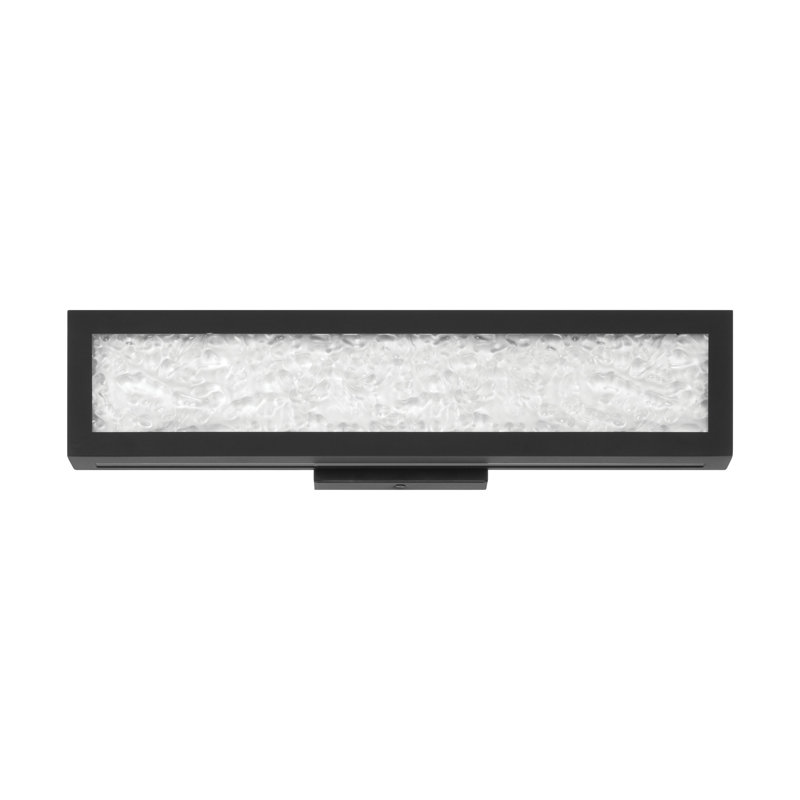 Éclairage pour meuble-lavabo à DEL de 5 po avec verre d'eau transparent Eastville, H 4,75 po x l 18 po x P 2,5 po, 30 W