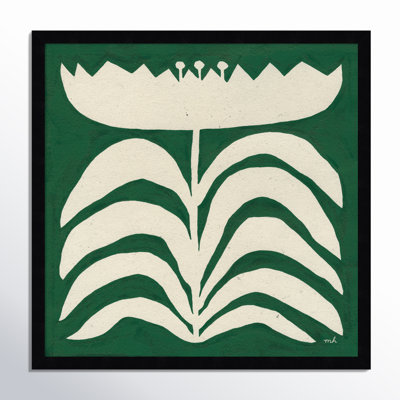 Delighted Floral II Emerald Print