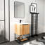 Meuble-lavabo autoportant de 24 po avec lavabo en résine