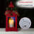 Alpine Metal and Glass Lantern with Warm LED Light Faux Candle-70731681