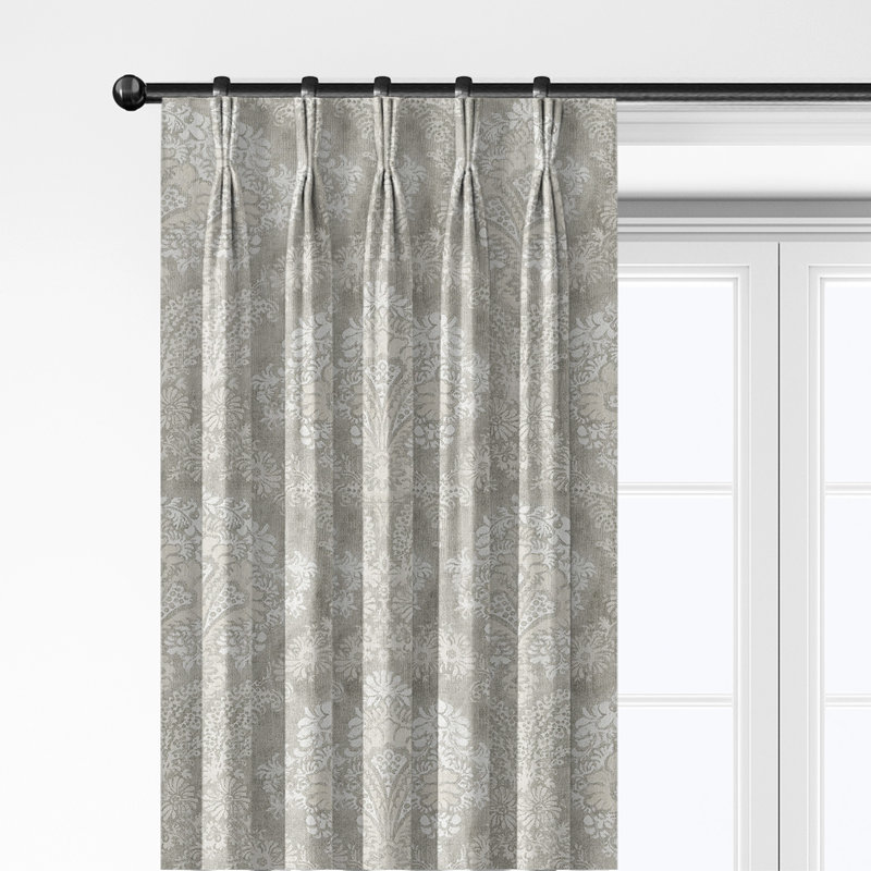 Ensemble de 2 rideaux en coton Ashton Sand, 20x84