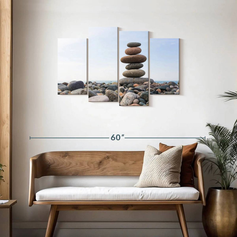 Kerrick Seaside Stone Stack, 27" H x 43" W