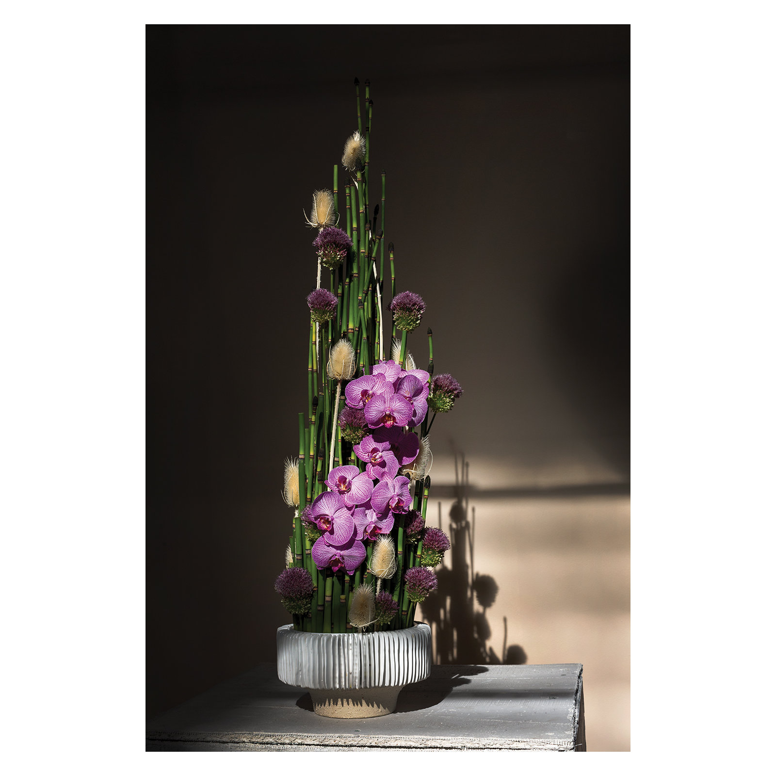 Arielle Handmade Ceramic Table Vase, 5.25" H x 9.25" W x 9.25" D