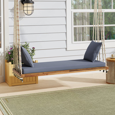 Balancelle en bois d'acacia de qualité supérieure pour une détente et un style ultimes