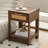Rattan End table with drawer-2114365263