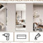 Miroir de coin arrondi argenté de 5 mm pour la décoration murale à divers endroits