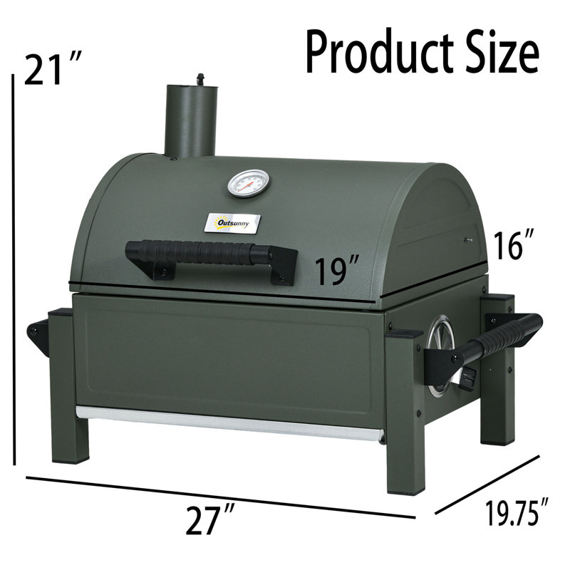 Barbecue au charbon l 27 po TONWIN, Vert