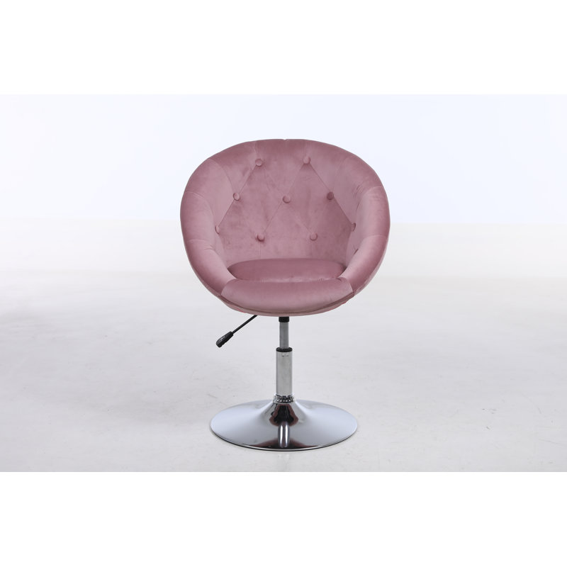 Velvet Task Chair, Pink