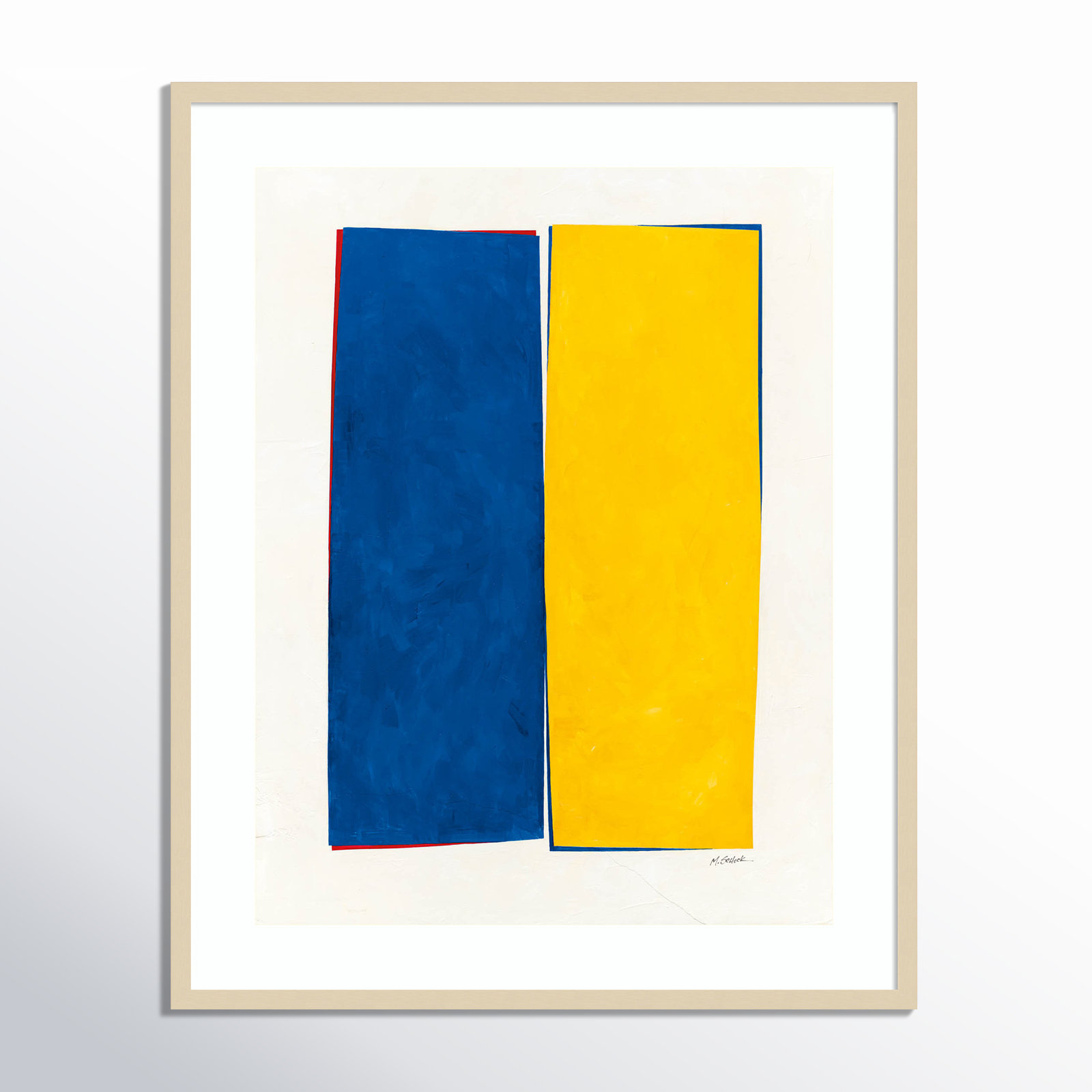 Monolithic I Print, Brown Framed, 41" H x 33" W