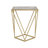 Valentin Tempered Glass End Table With Iron Frame