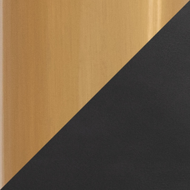 Contemporary Black Metal and Brown Faux Leather Counter Stools