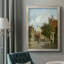 Amsterdam Street Scene, toile encadrée de qualité supérieure - prête à être accrochée-88105586