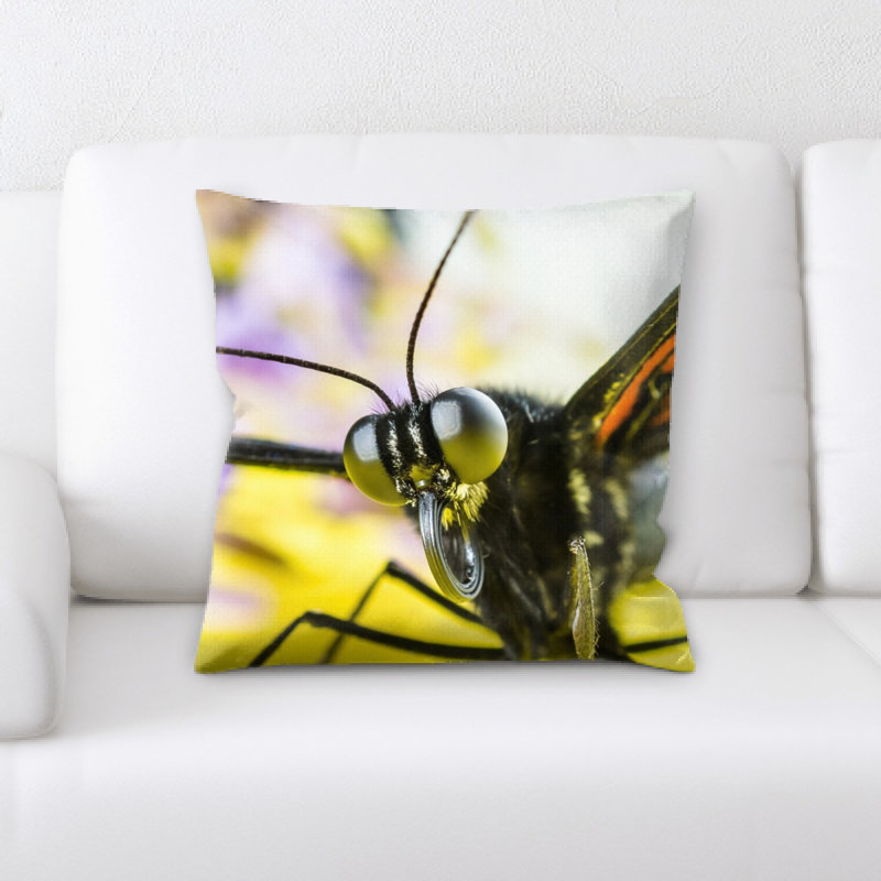 Coussin décoratif papillon