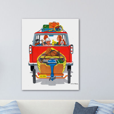 Family Trip Print on Wrapped Canvas
