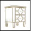 Commode d'appoint en bois à 2 tiroirs avec miroir