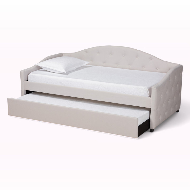 Kylan Upholstered Daybed, Twin, Beige