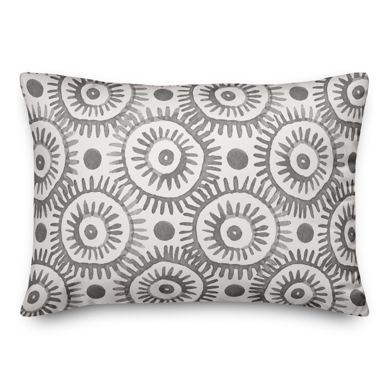 Outdoor Throw Pillow, Gray