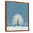 Toile avec cadre flottant brun