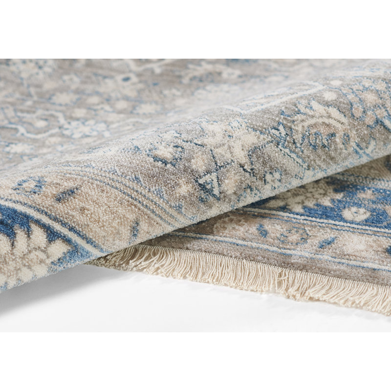 Tapis oriental bleu Borre, Rectangle 2 pi x 3 pi