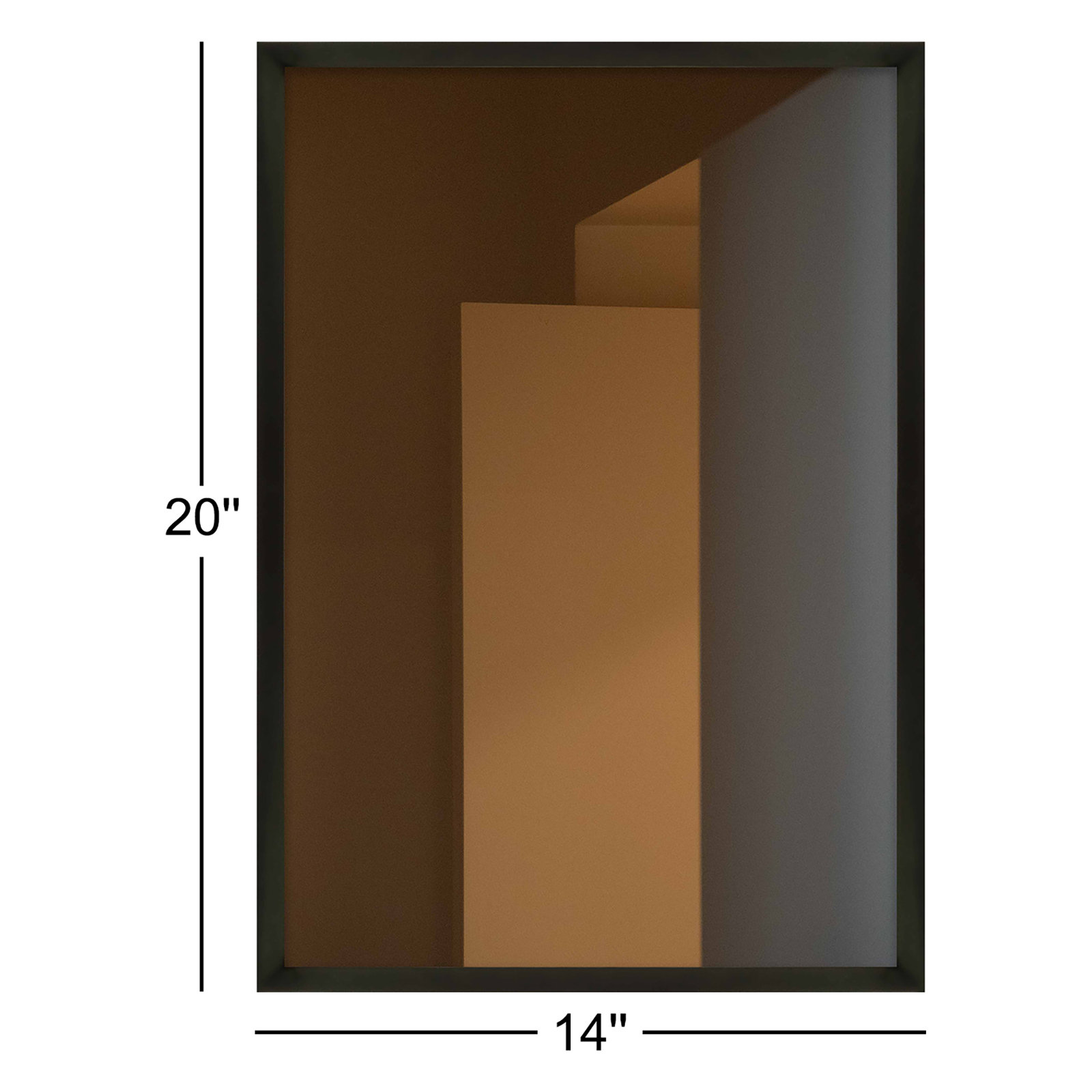Monolith Print by Svetlana Smirnova, 20" H x 14" W, Black