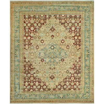 Vegetable-dyed Pak-Persian Cebrail Lt. Brown Rug