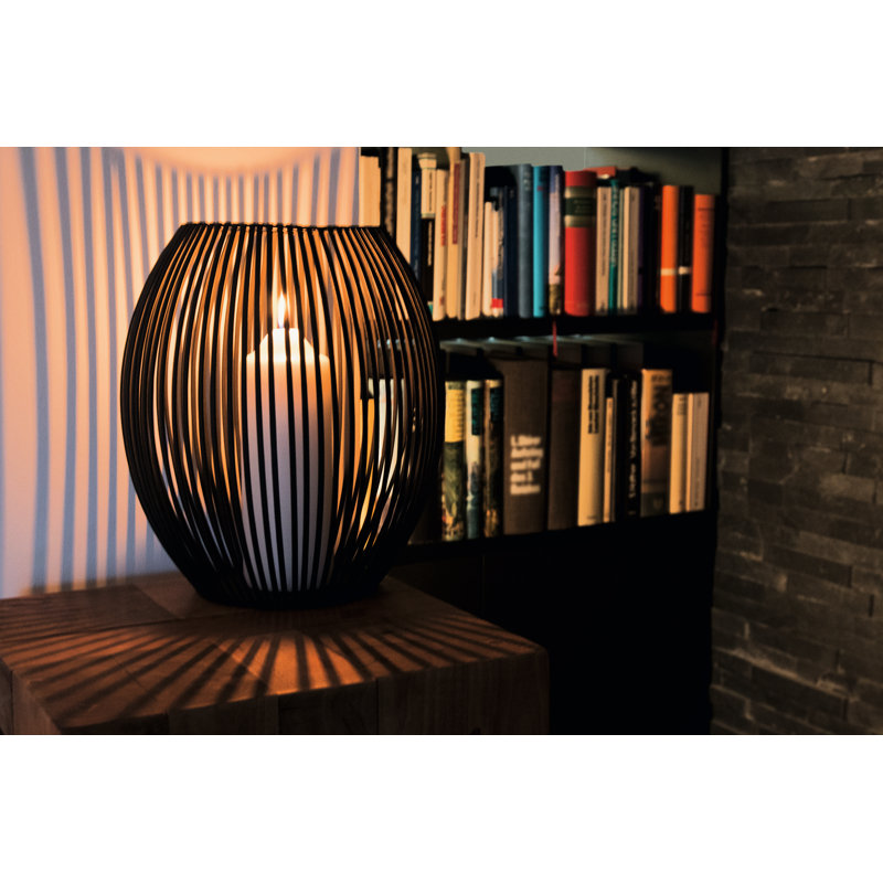 Metal Lantern, 17cm H x 18cm W x 18cm D