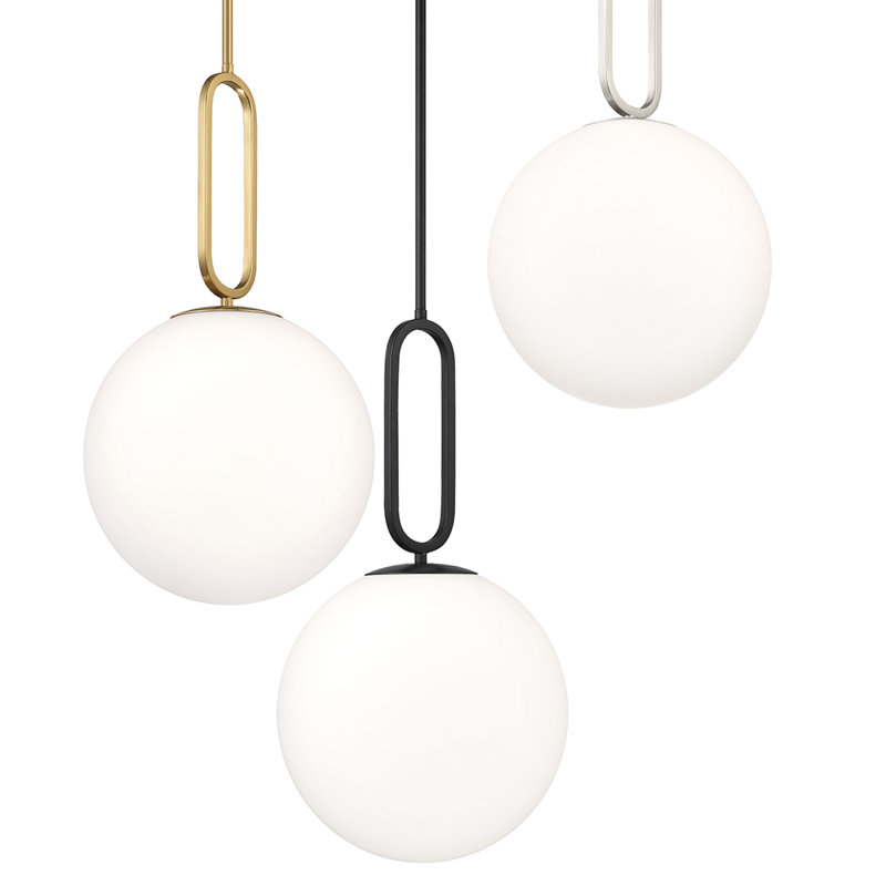 1 - Light Pendant, Gold, 22.75" H x 11.75" W x 11.75" D