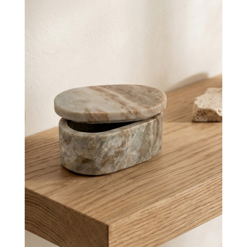 Boîte de présentation en marbre Toronto, 1.5" H x 4" W x 2.5" D