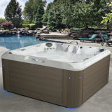 Amplified 100-Jet 7-Person Non-Lounger Spa w/Bluetooth Stereo, 3 Pumps by Aqualife by Strong Spas