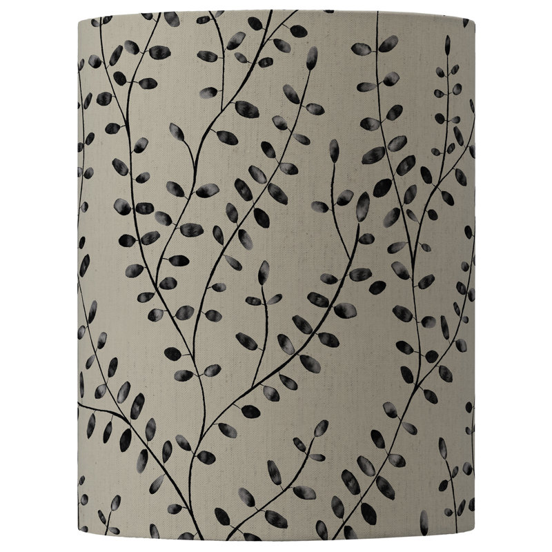 Cotton Round Lamp Shade, Blue, 40cm H x 30cm W x 30cm