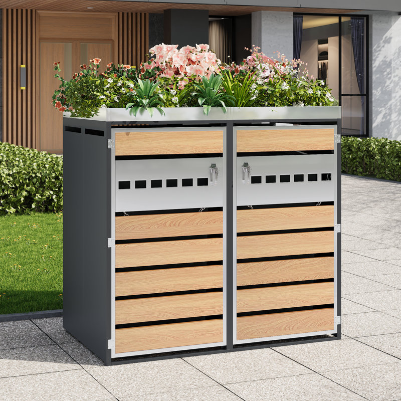Metal Double Bin Store