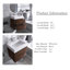 24 po Meuble-lavabo mural simple avec plateau en résine blanche-571594370