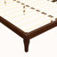 Structure de lit plateforme en bois de bambou sec 12 po pleine grandeur, avec support de lattes de bois, aucun sommier requis, assemblage facile-121358152-114894058