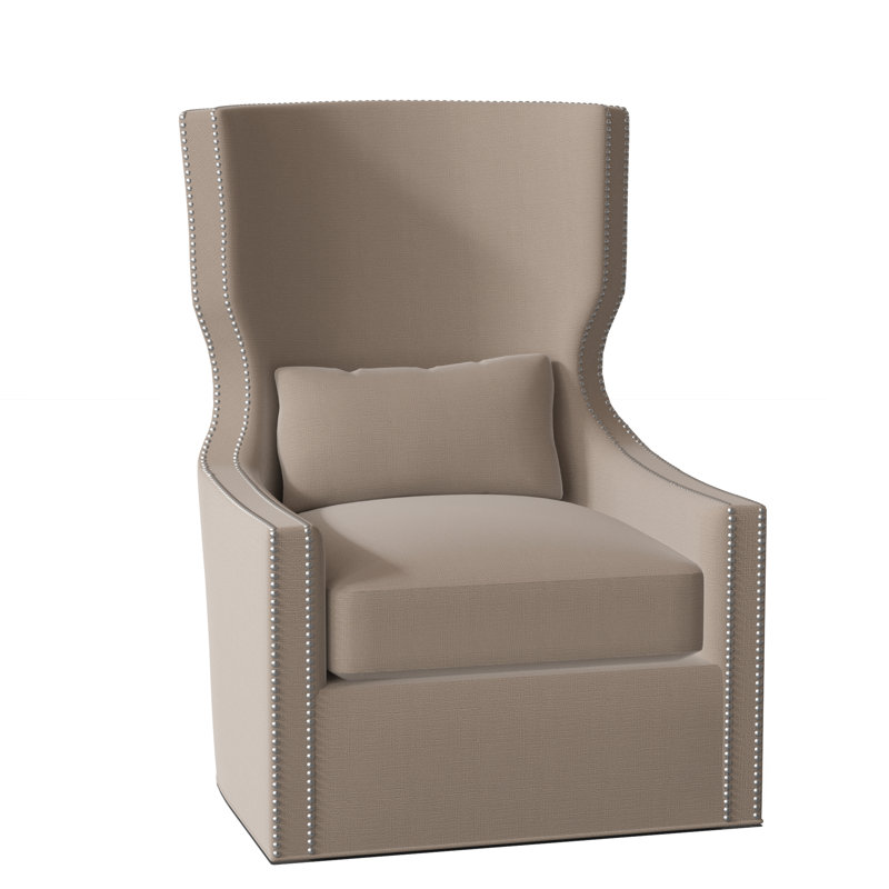 Fauteuil à oreilles avec housse pivotante de 29 po de large Corbin, Colombe Elizabeth