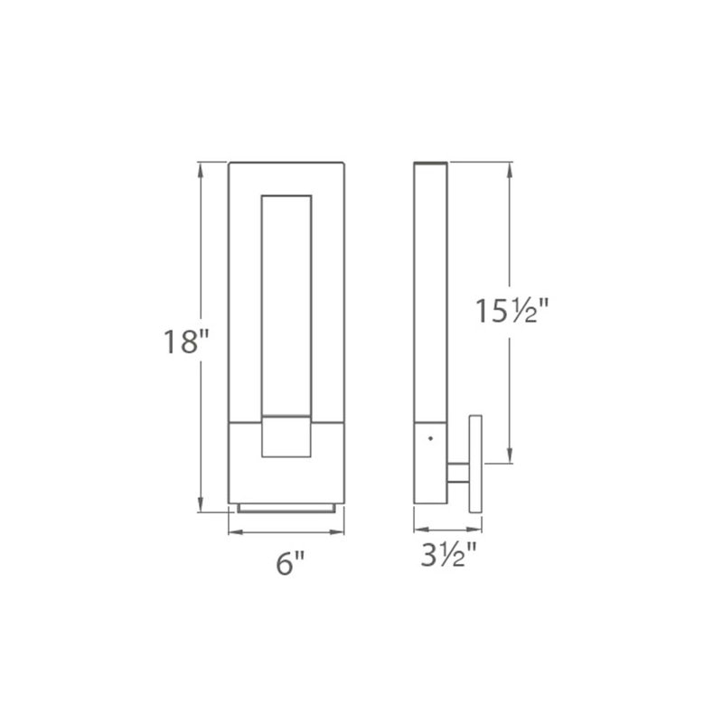 Chill 1 - Light LED Flush Mounted Sconce