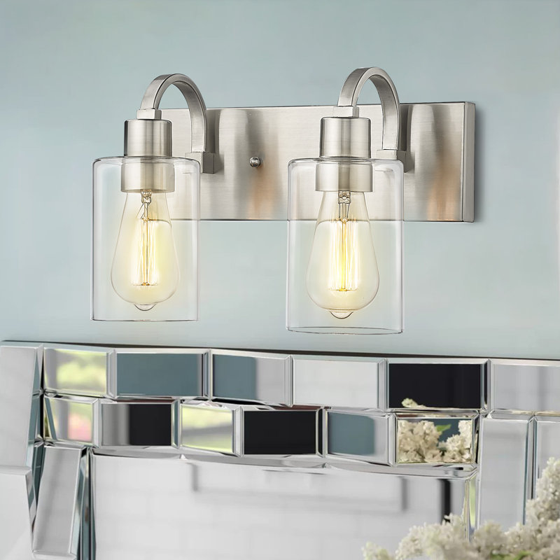 Sornson Dimmable Vanity Light, Btushed Nickel, 2