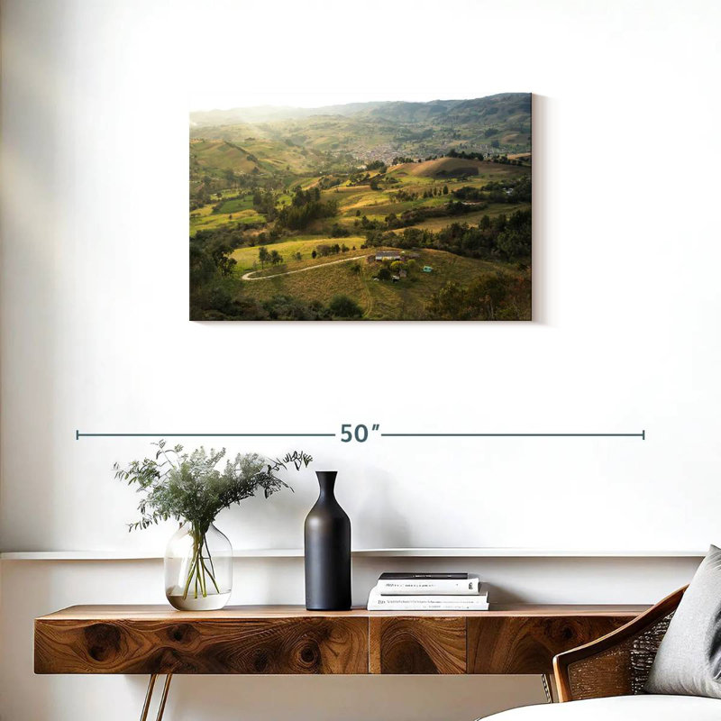 Alvord Colombia Valley Green Fields, 20" H x 30" W