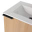 Meuble-lavabo moderne 24 po avec lavabo en céramique blanche Ebern Designs Elmridge - tablettes ouvertes à droite-264194723