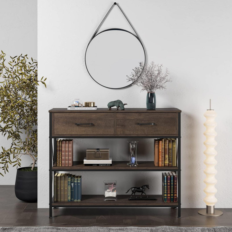 Rayonnage Saruhan, Brun foncé, Noir