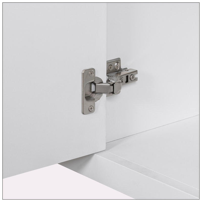 [Cabinet seulement] Meuble-lavabo blanc (lavabo non inclus)