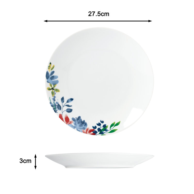 16pc Watercolour Floral Dinner Set